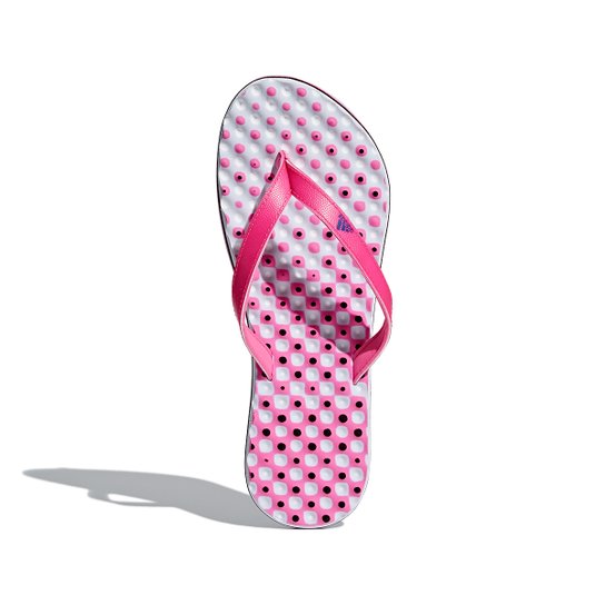 Chinelo Adidas Eezay Feminino - Rosa+Branco