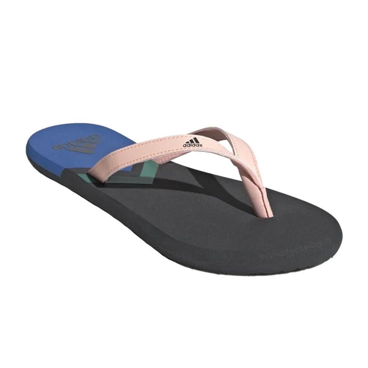 Chinelo Adidas Eezay Flip Flop - Preto+Rosa | Netshoes