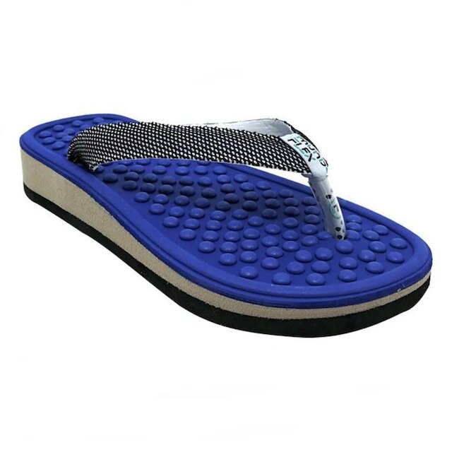 Chinelo Anabela Feminino Mundo Flex 812 Azul