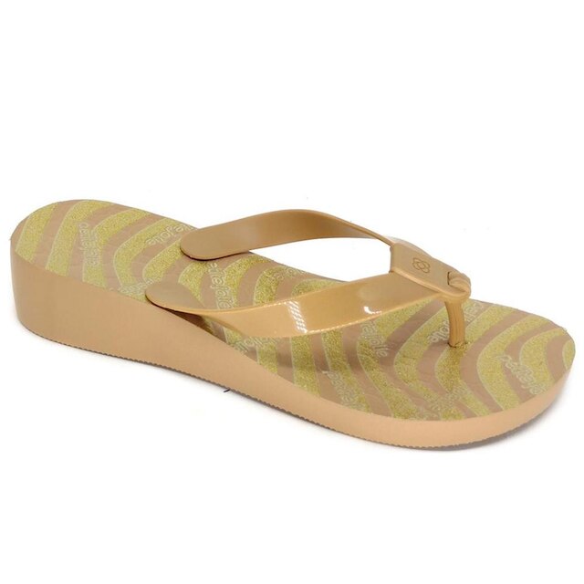 Chinelo Anabela Petite Jolie New Estampado - Caramelo é ruim? Chinelo Anabela Petite Jolie New Estampado - Caramelo é boa?