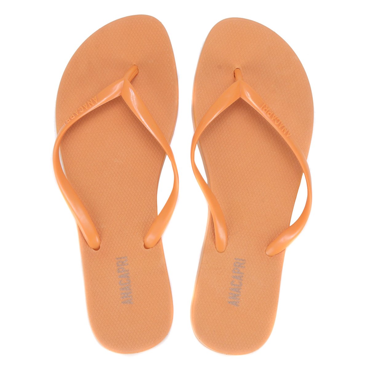 Chinelo Anacapri Liso Feminino - Laranja | Netshoes