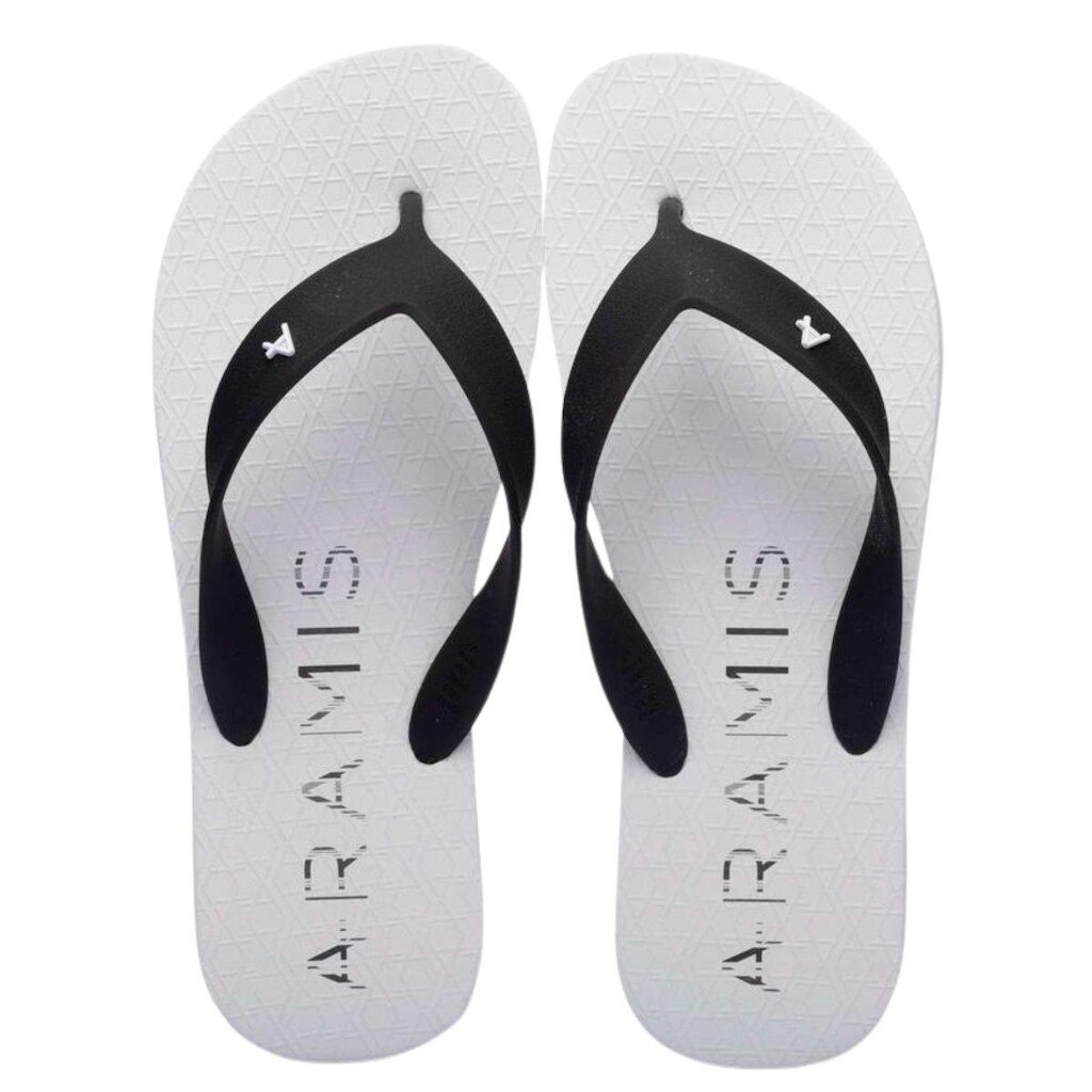 Chinelo Aramis Lines Branco Branco+Preto - 40