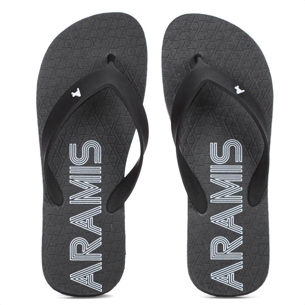 Chinelo Aramis London Preto e Branco - Masculino