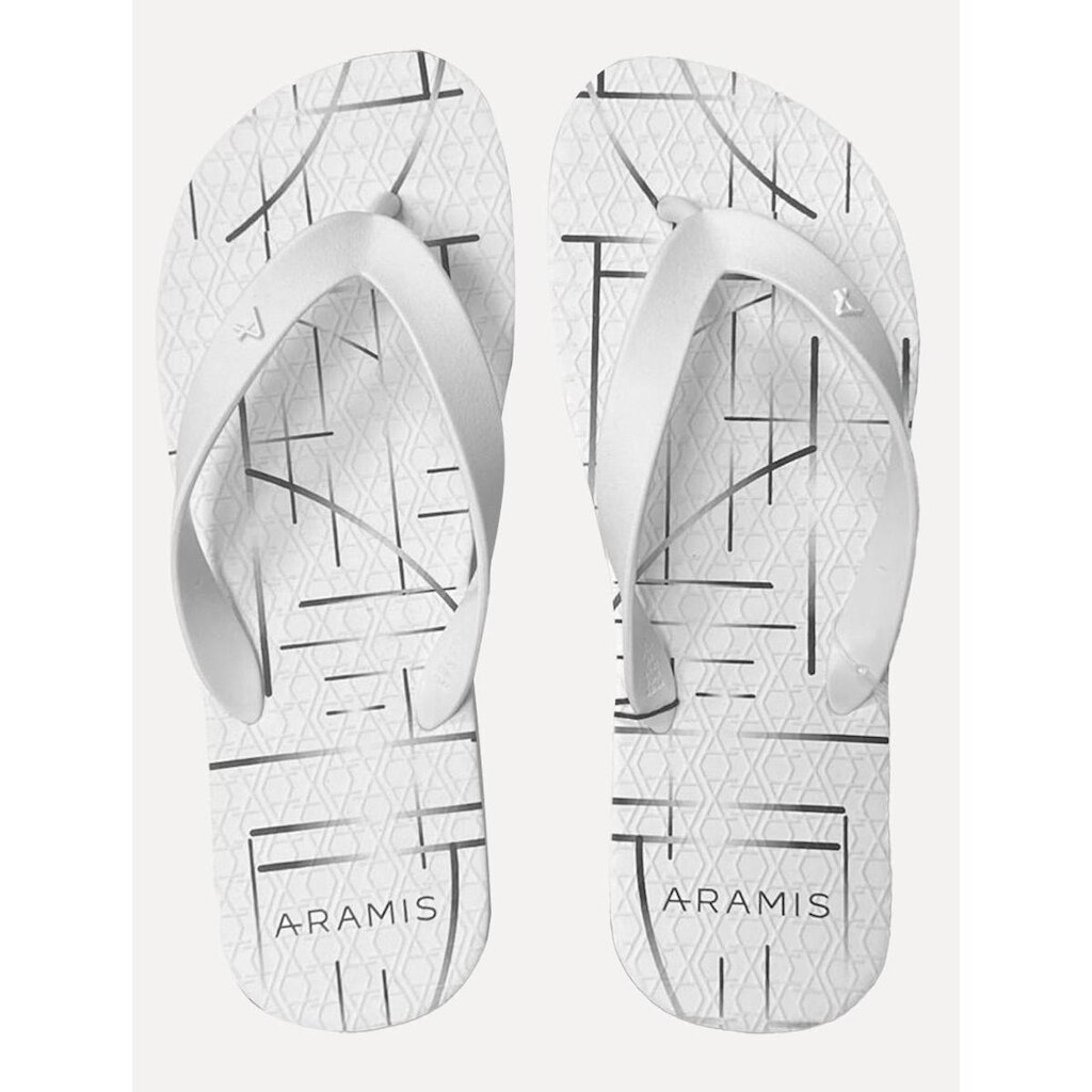 Chinelo Aramis Masculino ARM1104 Basic Urban Dark Lines Branco