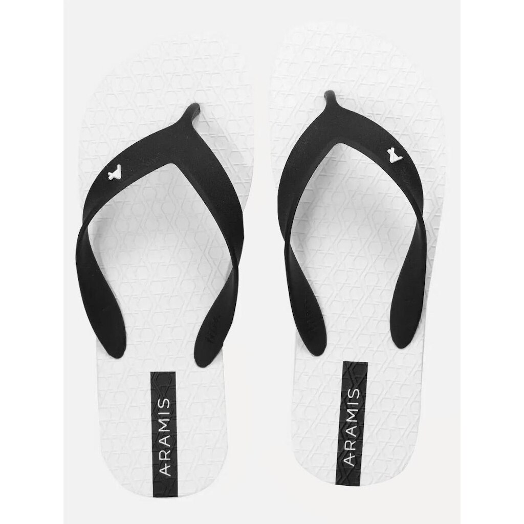 Chinelo Aramis Masculino ARM1139 Box Cabedal Logo Branco