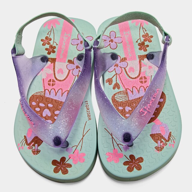 Chinelo Bebê Grendene Flamingos Feminino