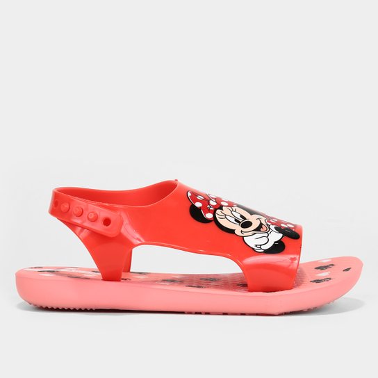 Chinelo Bebê Grendene Ipanema Sweet Disney Feminino - Rosa+Vermelho Menor preço em Chinelo Bebê Grendene Ipanema Sweet Disney Feminino - Rosa+Vermelho