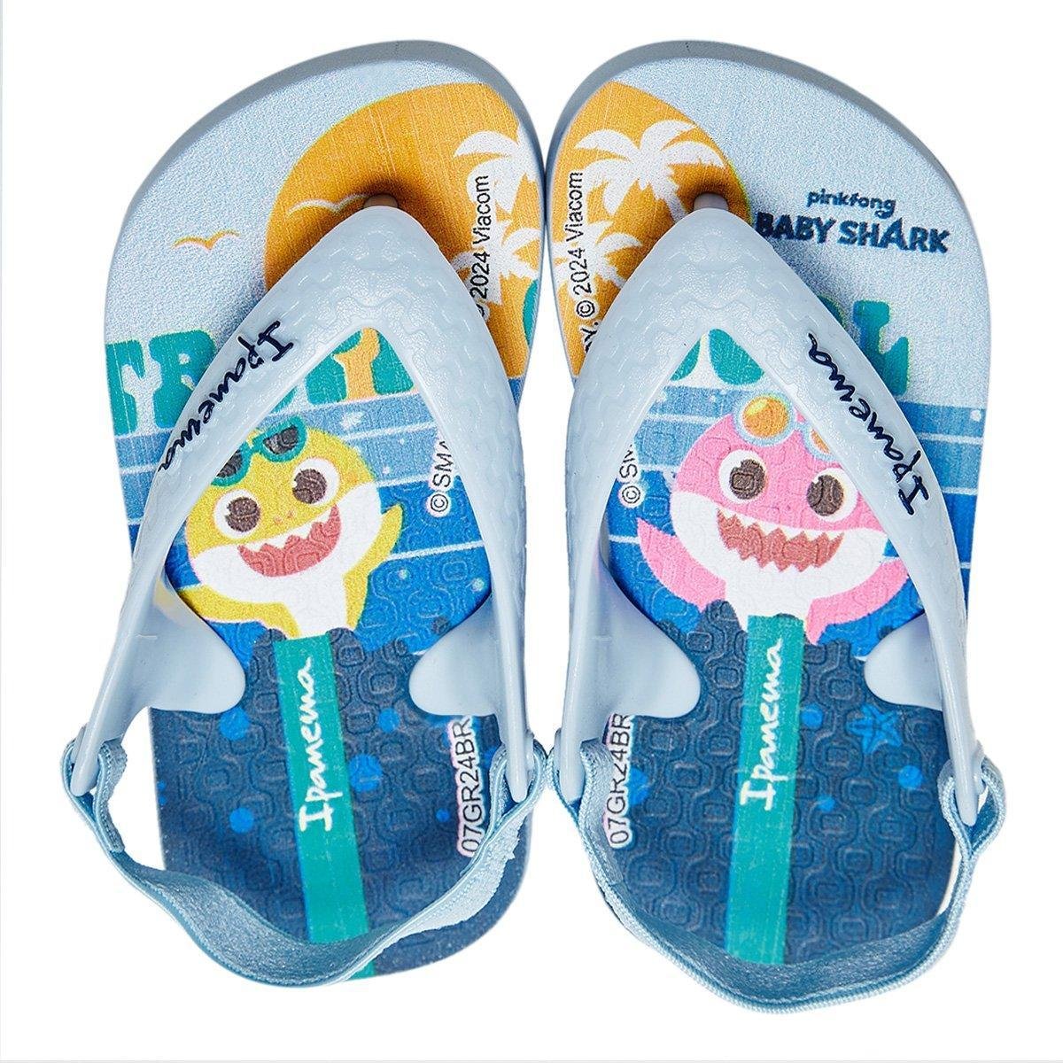 Chinelo Bebê Grendene Shark Summer Menino Menor preço em Chinelo Bebê Grendene Shark Summer Menino