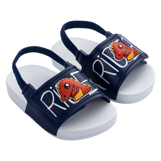 Chinelo Bebê Infantil Rider Slide Full 86 Toon - Branco+Azul é ruim? Chinelo Bebê Infantil Rider Slide Full 86 Toon - Branco+Azul é boa?