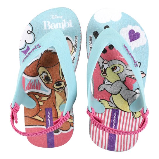 Chinelo Bebê Ipanema Baby com Elástico Disney Menina - Verde+Rosa Menor preço em Chinelo Bebê Ipanema Baby com Elástico Disney Menina - Verde+Rosa
