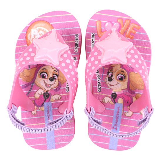 Chinelo Bebê Ipanema Patrulha Canina - Rosa+Lilás Menor preço em Chinelo Bebê Ipanema Patrulha Canina - Rosa+Lilás