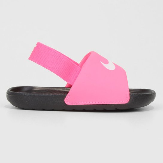 Chinelo Bebê Nike Kawa Slide Bt Masculino - Pink+Preto Menor preço em Chinelo Bebê Nike Kawa Slide Bt Masculino - Pink+Preto