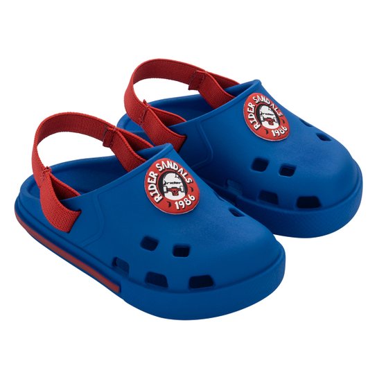 Chinelo Bebê Rider Drip Babuch - Azul+Vermelho Menor preço em Chinelo Bebê Rider Drip Babuch - Azul+Vermelho