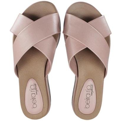 chinelo flatform beira rio