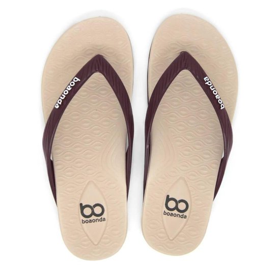 Chinelo Boa Onda Feminino Happy - Vinho Menor preço em Chinelo Boa Onda Feminino Happy - Vinho