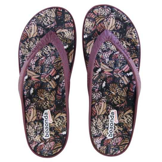 Chinelo Boa Onda Feminino Lily Liso para Esporão - Bordô Menor preço em Chinelo Boa Onda Feminino Lily Liso para Esporão - Bordô