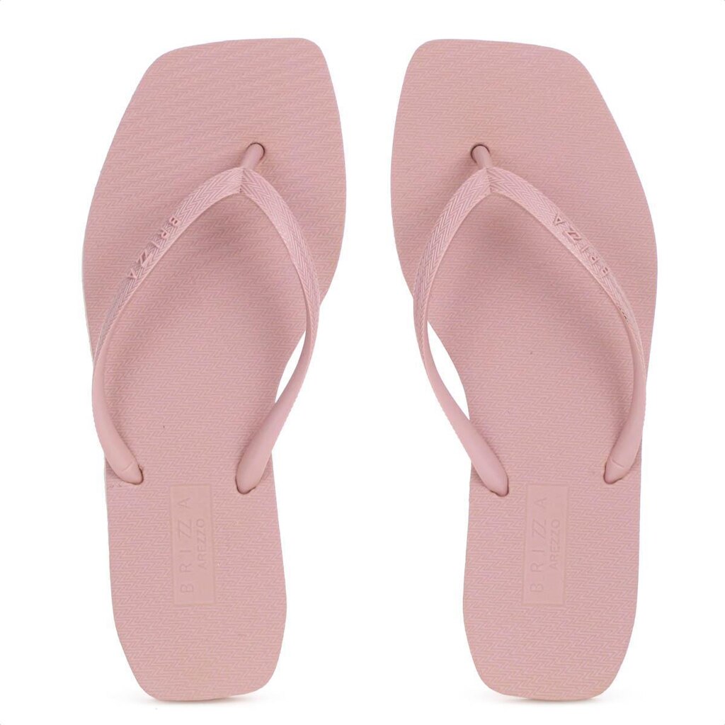 Chinelo Brizza Arezzo Bico Quadrado Rose - Feminino