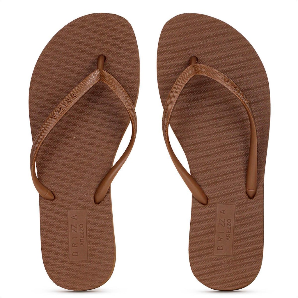 Chinelo Brizza Arezzo Essential Marrom - Feminino