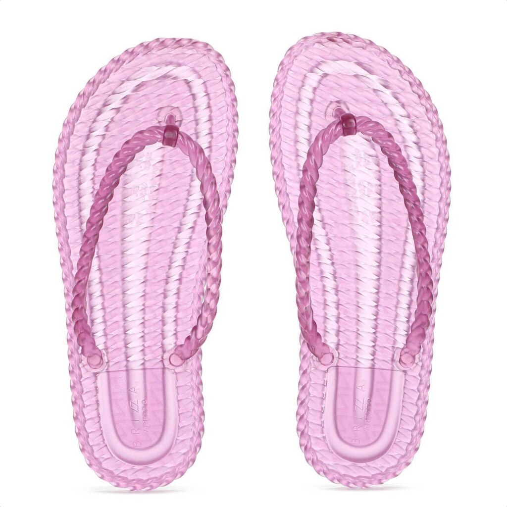 Chinelo Brizza Arezzo Marrocos Translucido Rosa Feminino