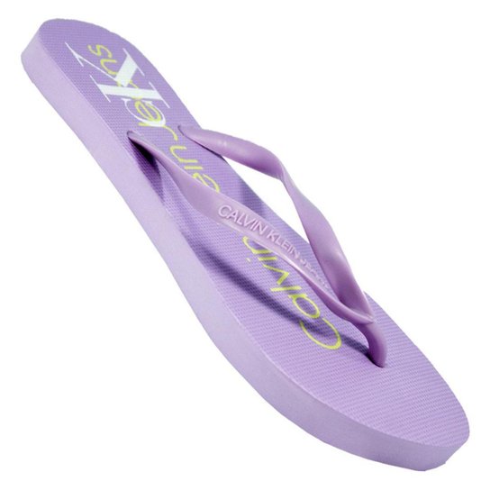 Chinelo Calvin Klein Silk Lateral Feminino - Rosa Menor preço em Chinelo Calvin Klein Silk Lateral Feminino - Rosa