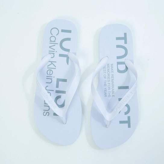 Chinelo Calvin Klein Top List Branco Branco Netshoes Chinelo Calvin Klein Top List Branco Branco Netshoes