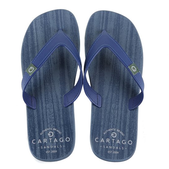 Chinelo Cartago Dakar Ad Masculino - Azul Menor preço em Chinelo Cartago Dakar Ad Masculino - Azul