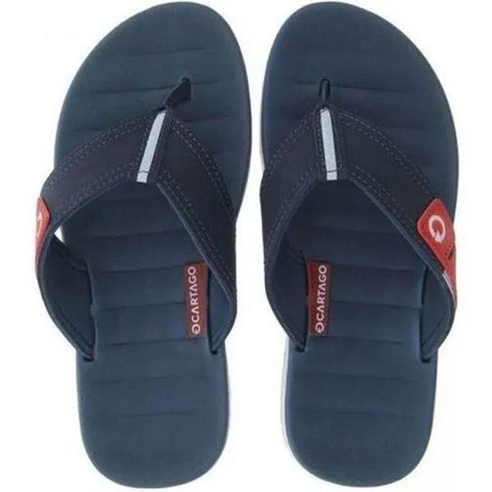 Chinelo Cartago Malaga Masculino Varias Cores Original Mt - Azul+Vermelho