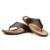 Chinelo Casual Masculino Couro Estilo Despojado - Café