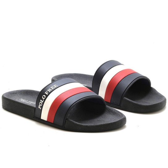 Chinelo Casual Slide Polo Free Macio - Masculino - Colorido Menor preço em Chinelo Casual Slide Polo Free Macio - Masculino - Colorido