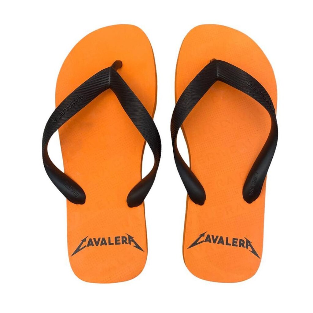Chinelo Cavalera Masculino Metalflip Laranja