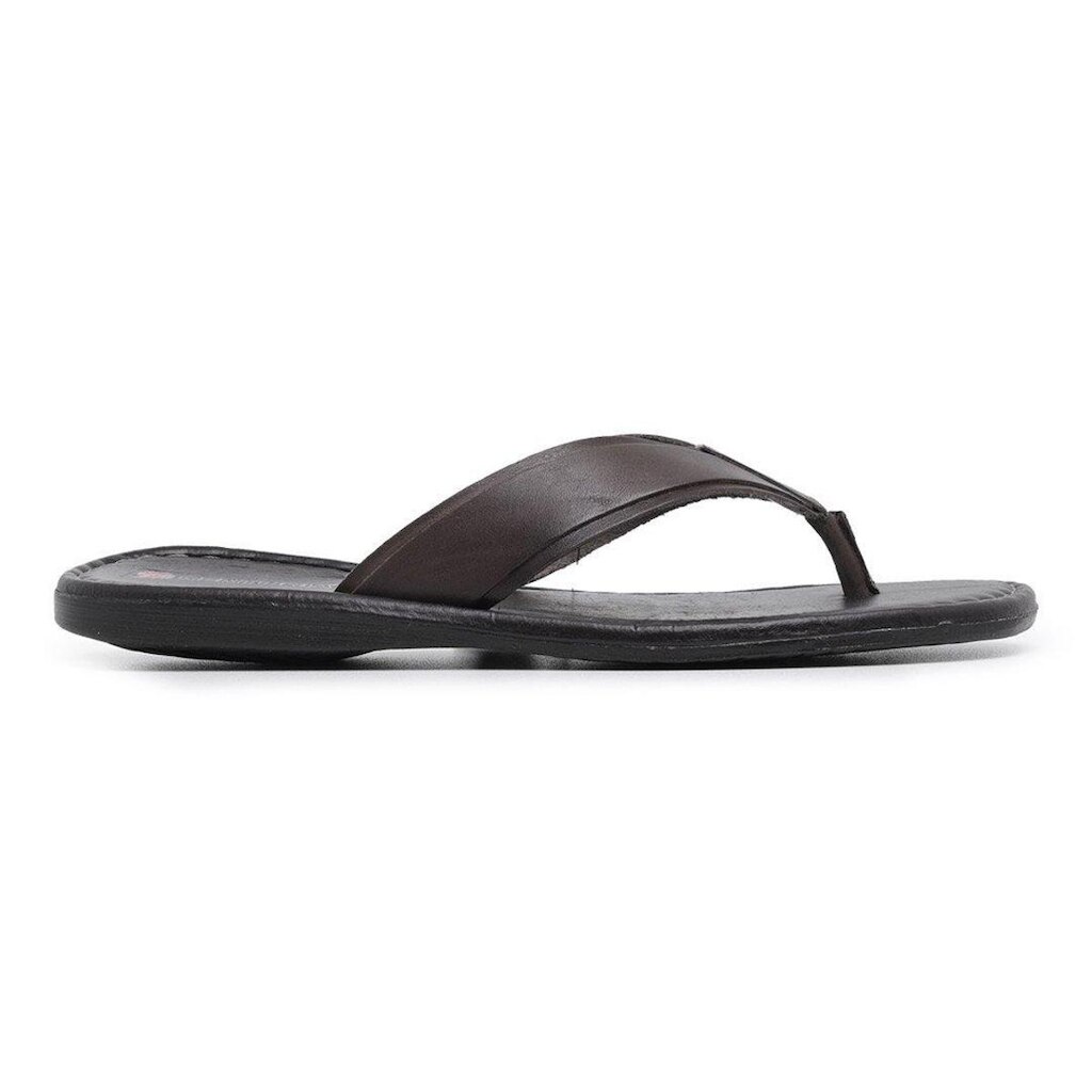 Chinelo Centuria Em Couro Marrom Masculino