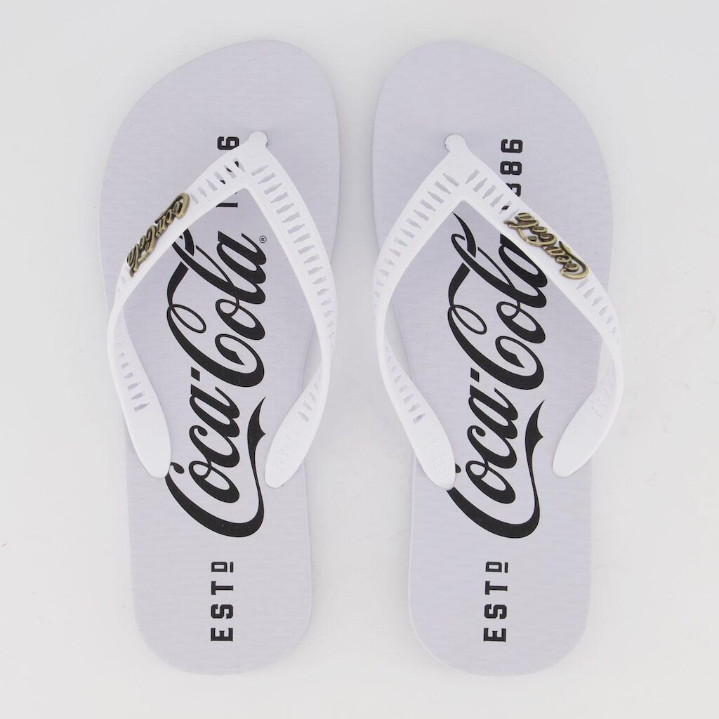 Chinelo Coca Cola 1886 Branco