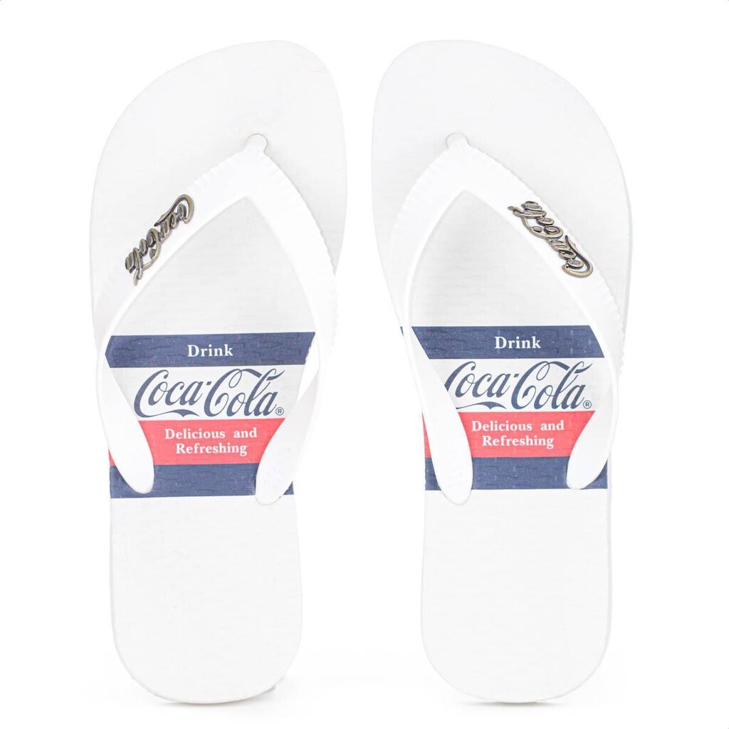 Chinelo Coca Cola Andale Branco Azul e Vermelho - Masculino