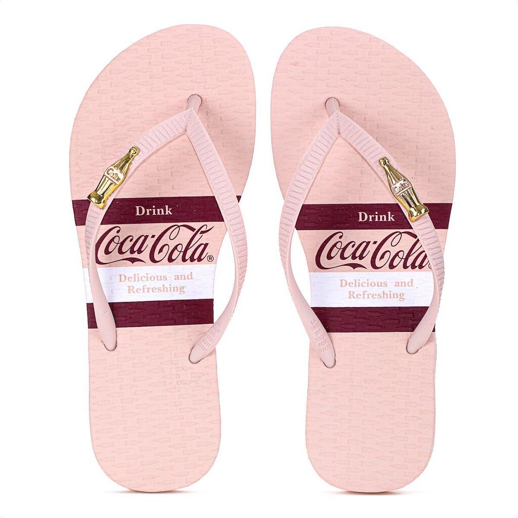 Chinelo Coca Cola Andale Rosa Claro - Feminino