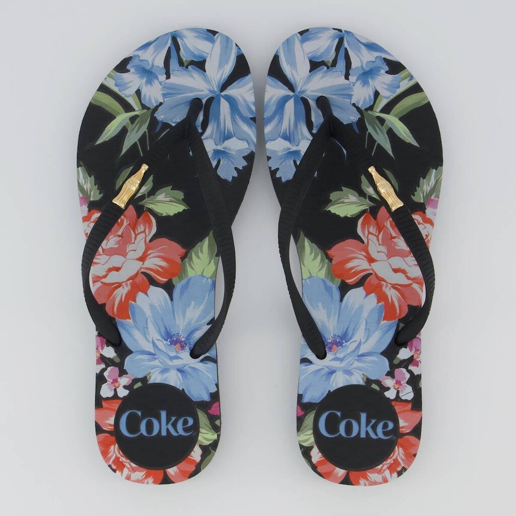 Chinelo Coca Cola Ander Feminino Preto