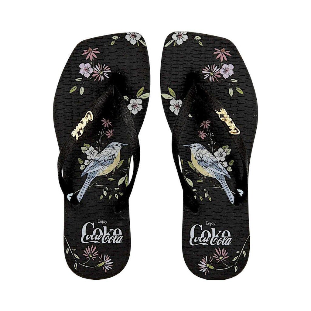 Chinelo Coca Cola Bird Square Feminino