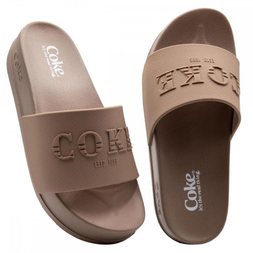 Chinelo Coca Cola Cc4798 Slide Coke Feminino