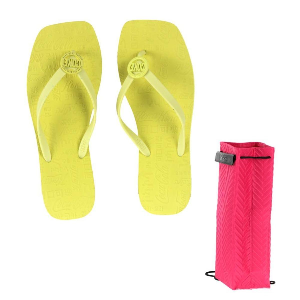 Chinelo Coca Cola Coke Sandal Verde Limão - Feminino - 36 - Verde Menor preço em Chinelo Coca Cola Coke Sandal Verde Limão - Feminino - 36 - Verde
