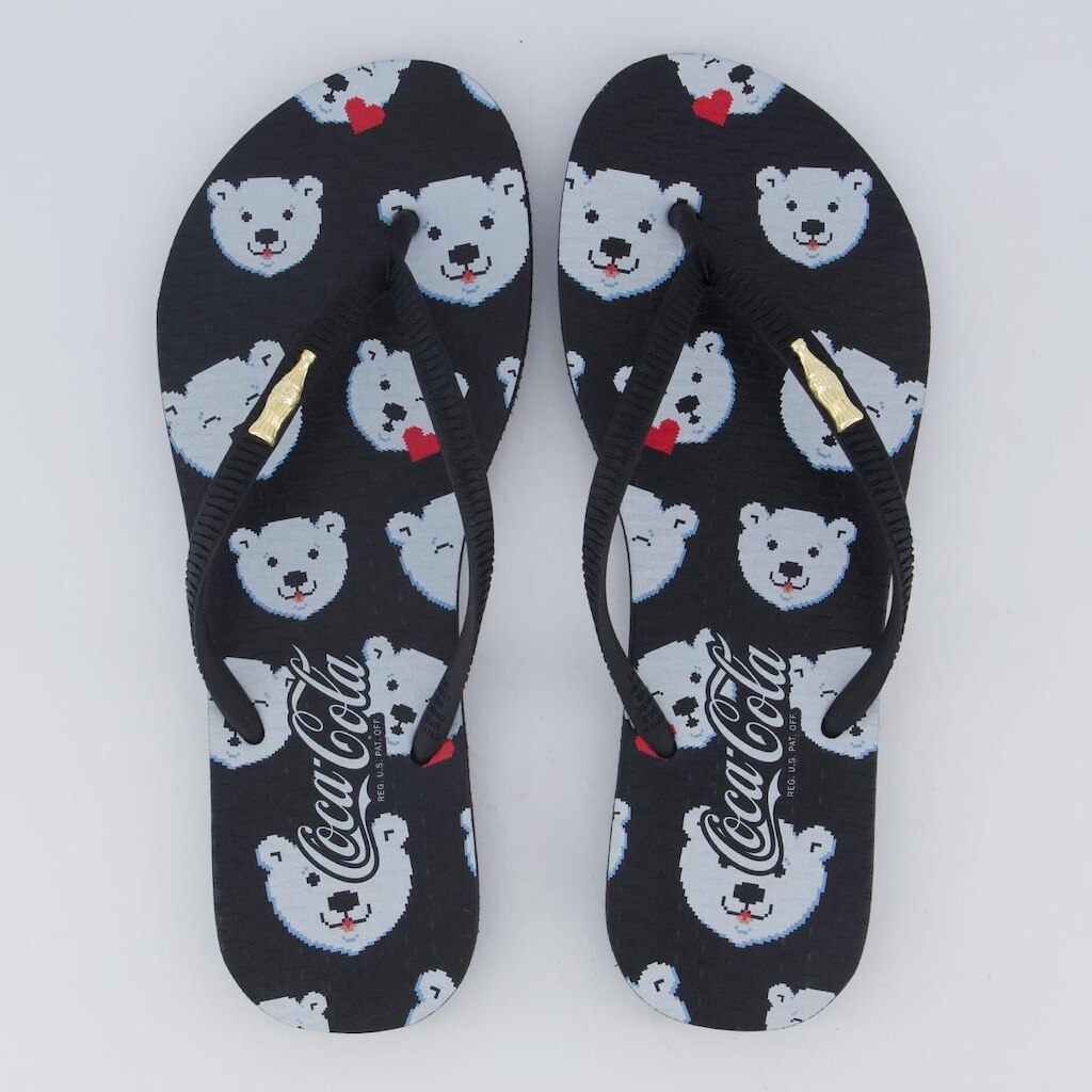 Chinelo Coca Cola Cool Bear Feminino