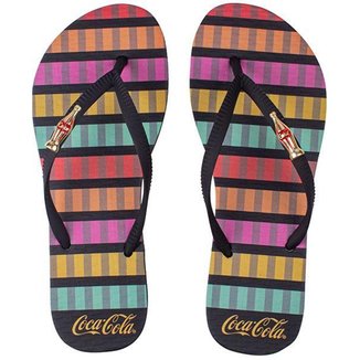 CHINELO COCA COLA COOL STRIPES FEMININO