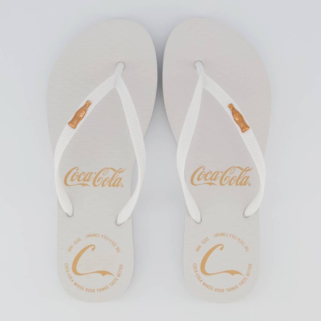 Chinelo Coca Cola Hodges Feminino Branco