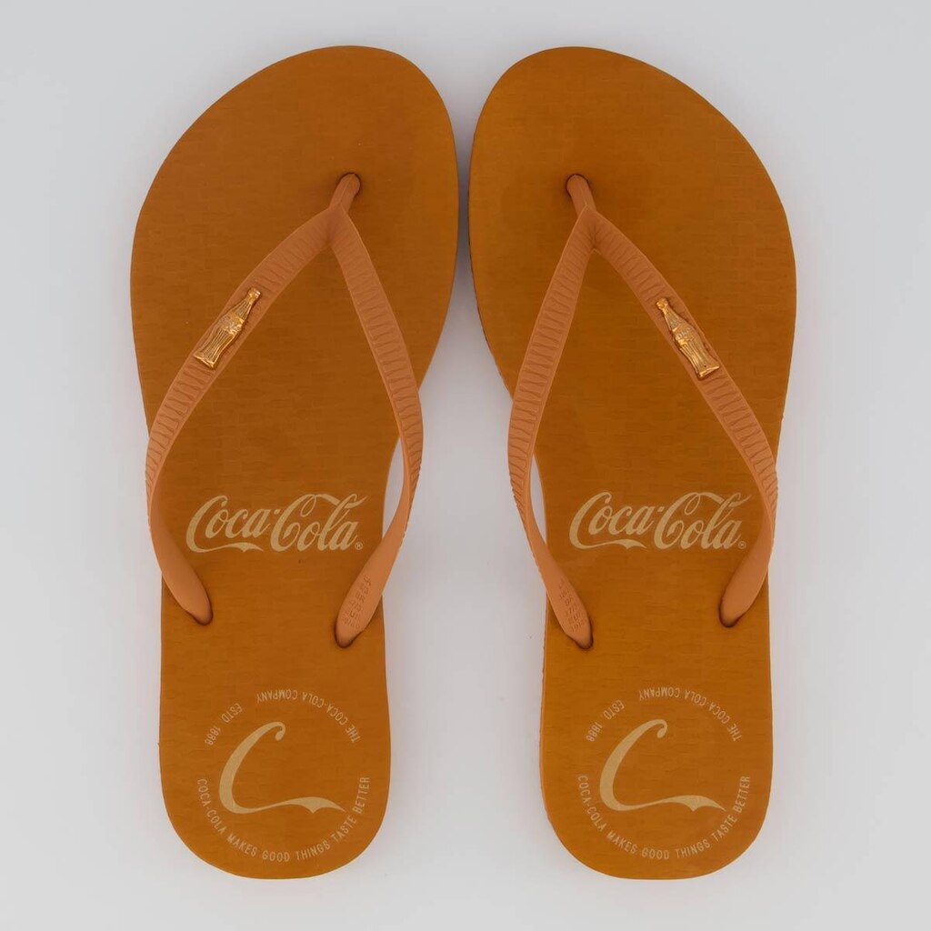 Chinelo Coca Cola Hodges Feminino Marrom