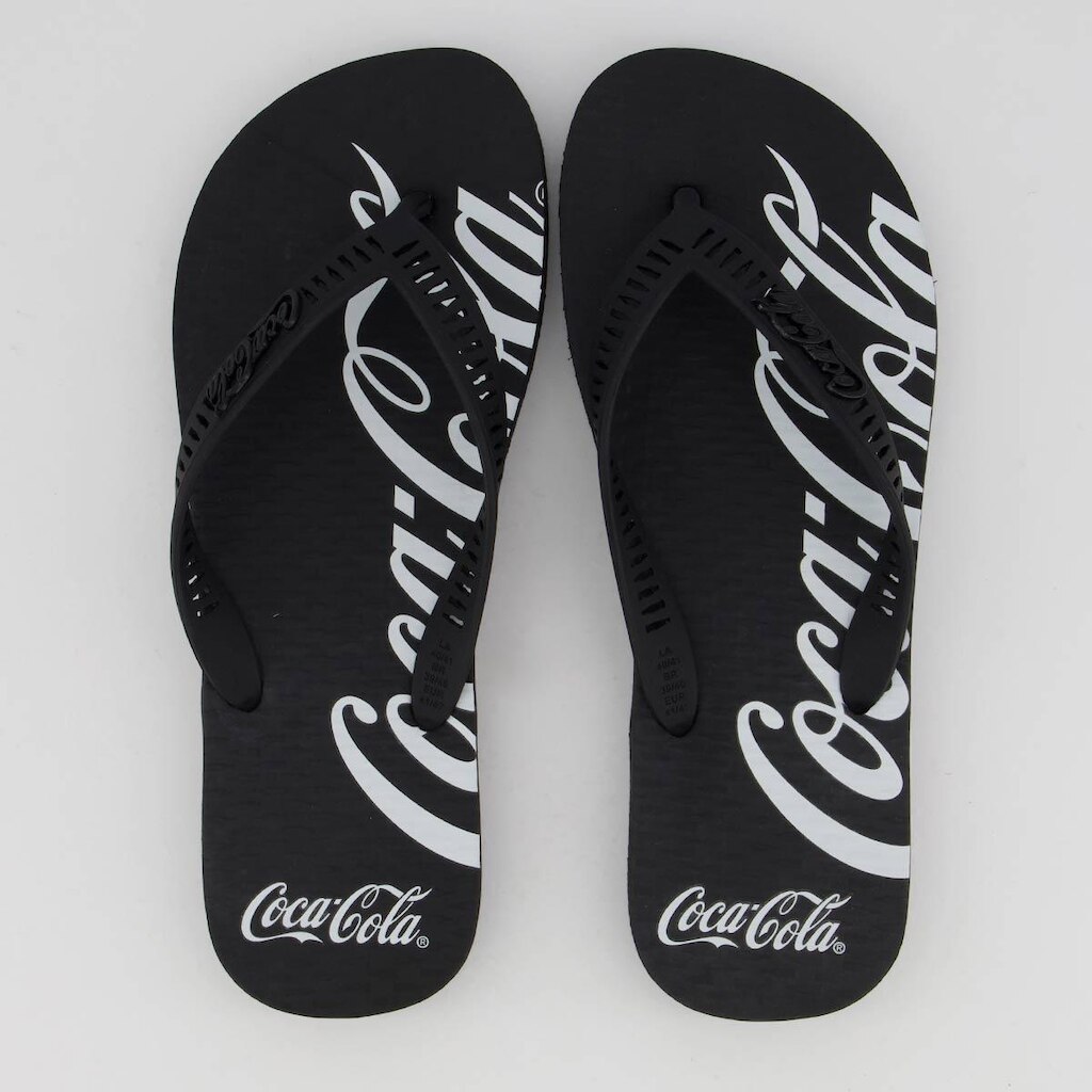 Chinelo Coca Cola Spencerian Preto
