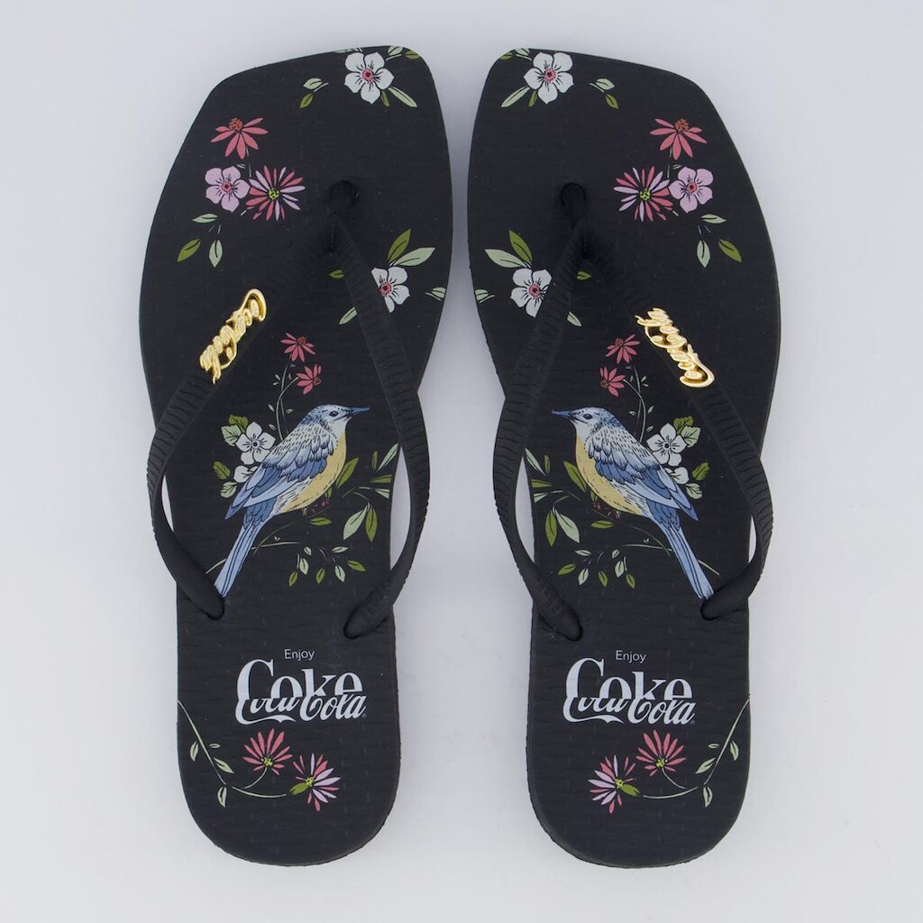 Chinelo Coca Cola Square Bird Feminino