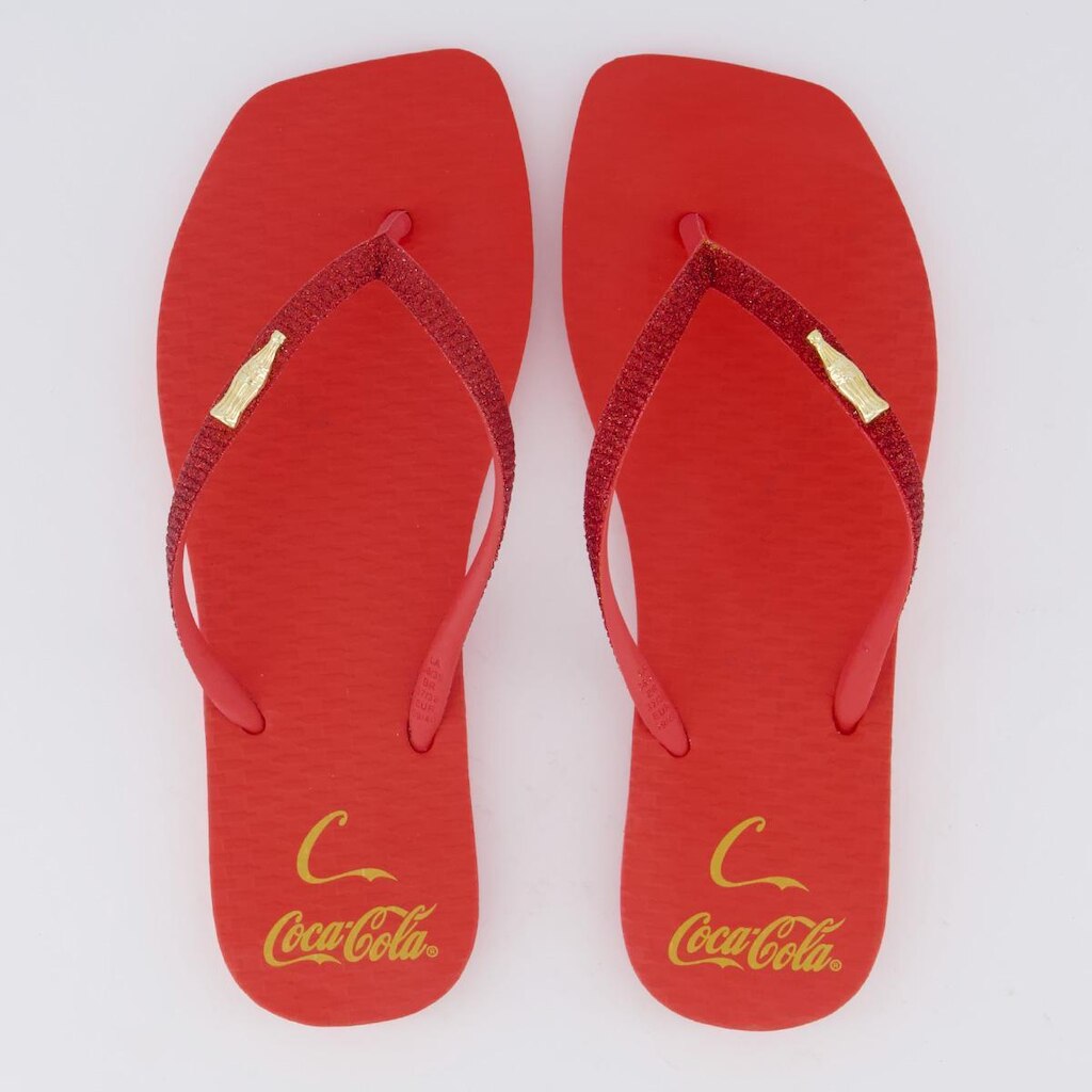 Chinelo Coca Cola Square C Gold Feminino