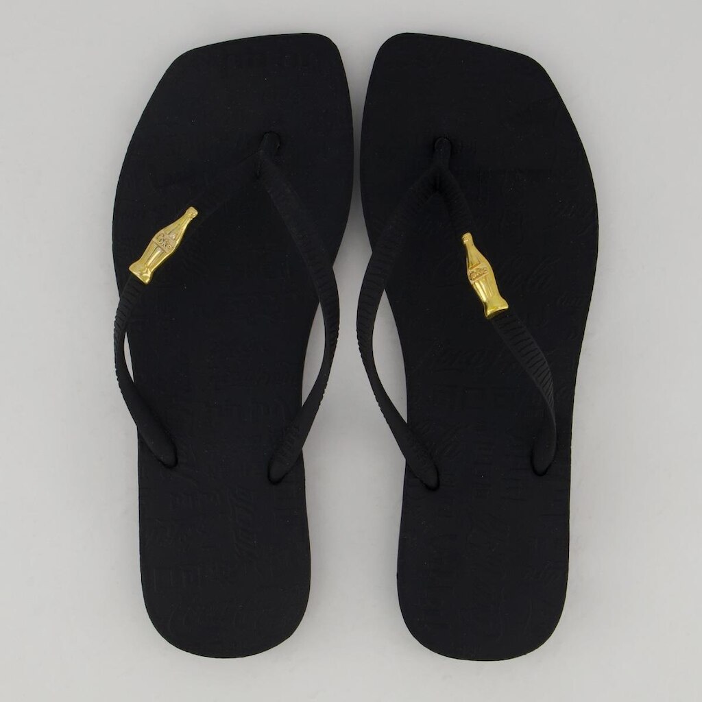 Chinelo Coca Cola Square Feminino Preto