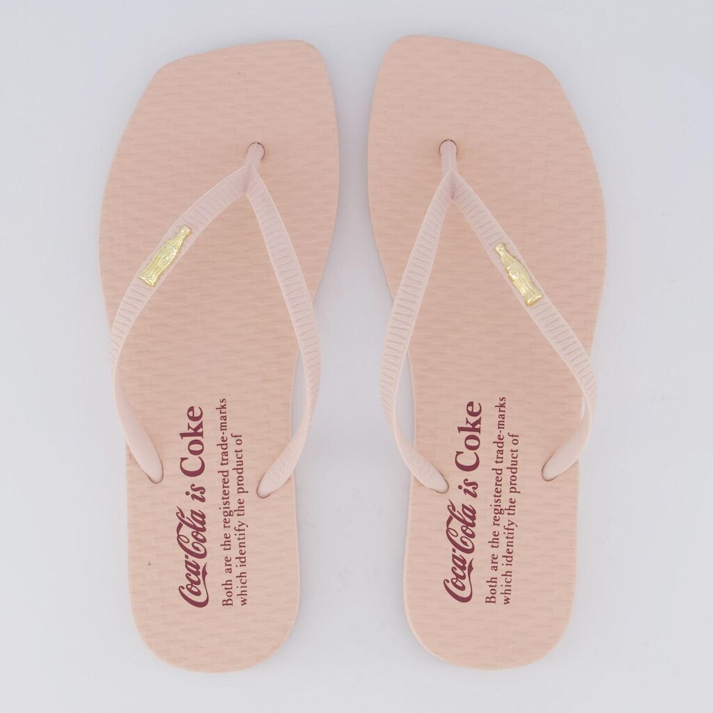 Chinelo Coca Cola Square Identify Feminino Rosé