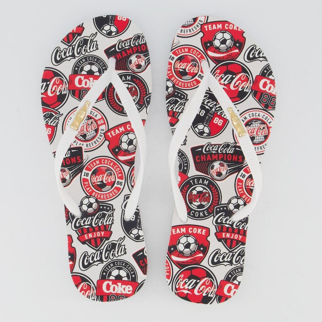 Chinelo Coca Cola Together Feminino Branco