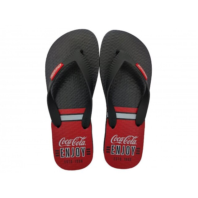Chinelo Coca Cola Wadley Masculino CC3765 - Preto+Vermelho é boa?