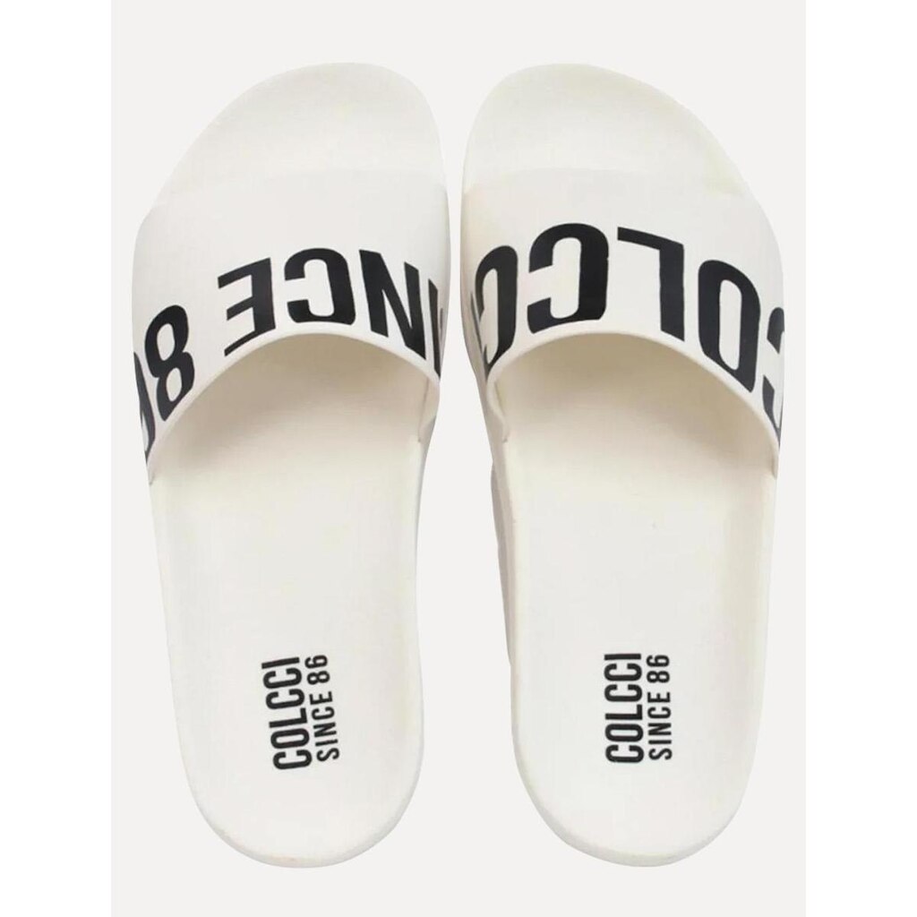 Chinelo Colcci Masculino Slide Bianca Branco